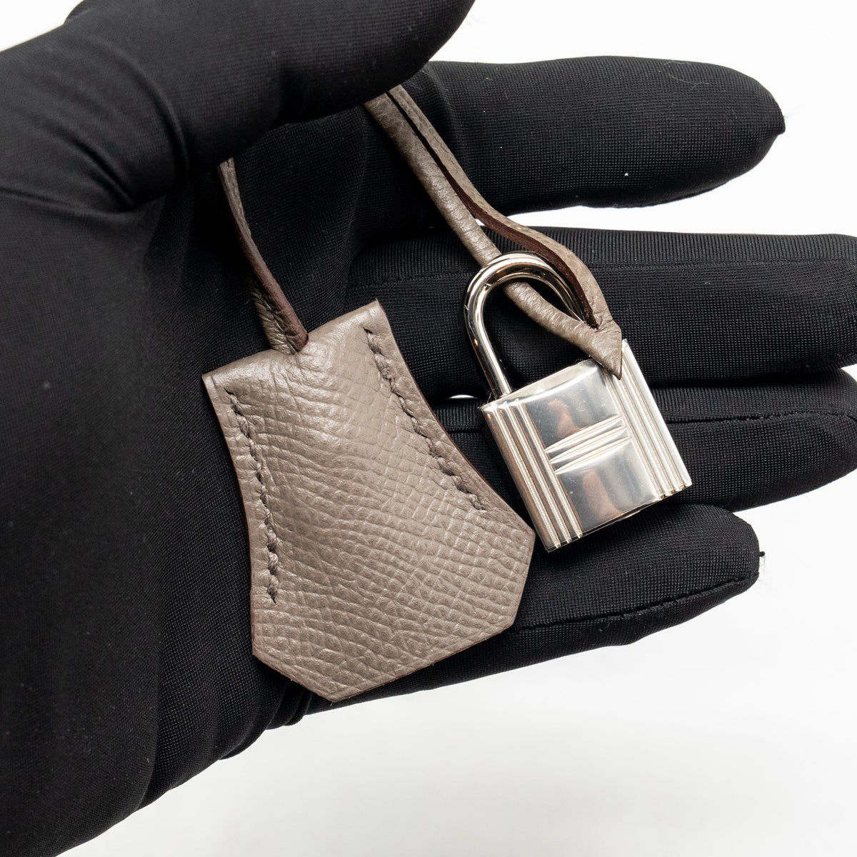 Hermes Kelly 28 Epsom 8F Gris Etain SHW