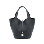 Hermes Picotin 22 Lock Bag Black SHW