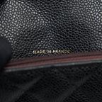 CHANEL CLASSIC LONG FLAP WALLET CAVIAR BLACK GHW