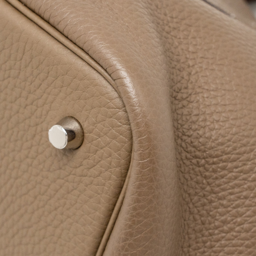 Hermes picotin 22 lock bag clemence etoupe SHW