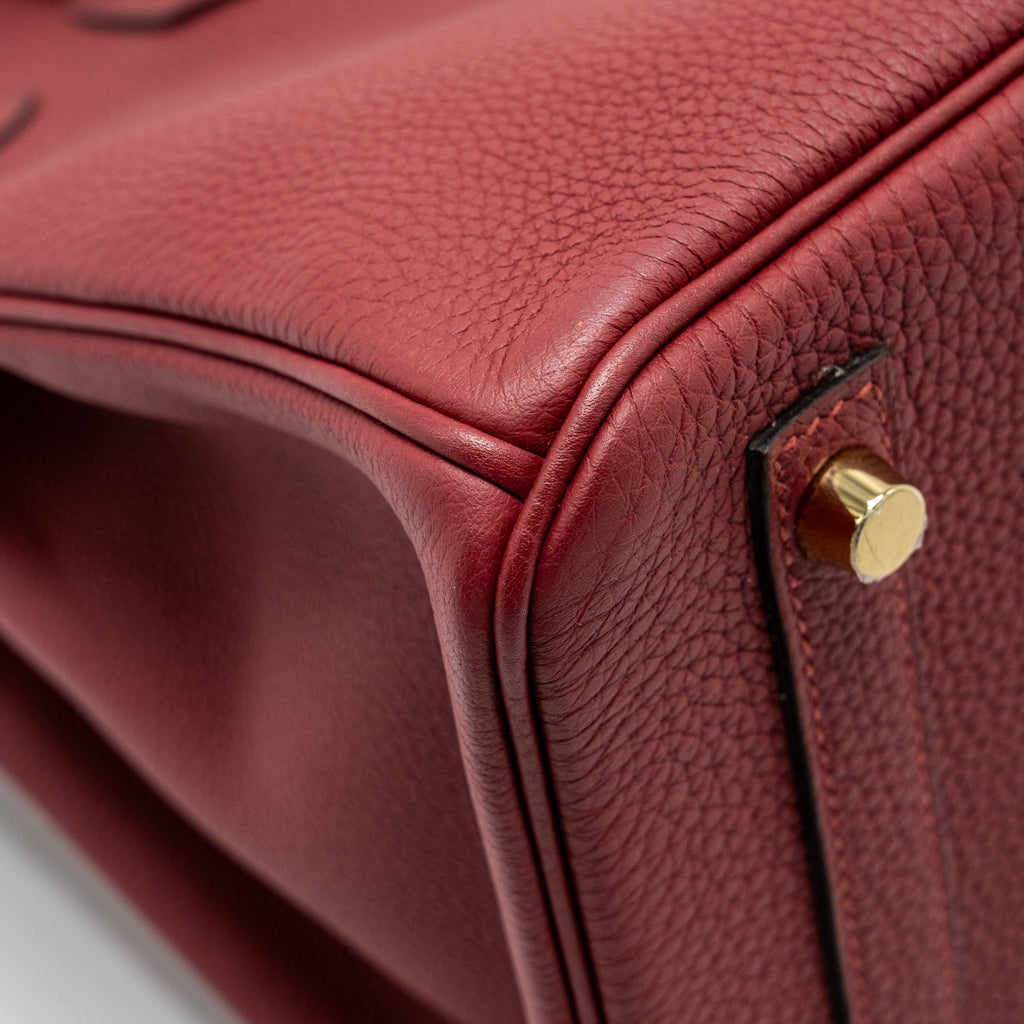 Hermes Birkin 30 togo rouge grenat GHW