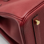 Hermes Birkin 30 togo rouge grenat GHW