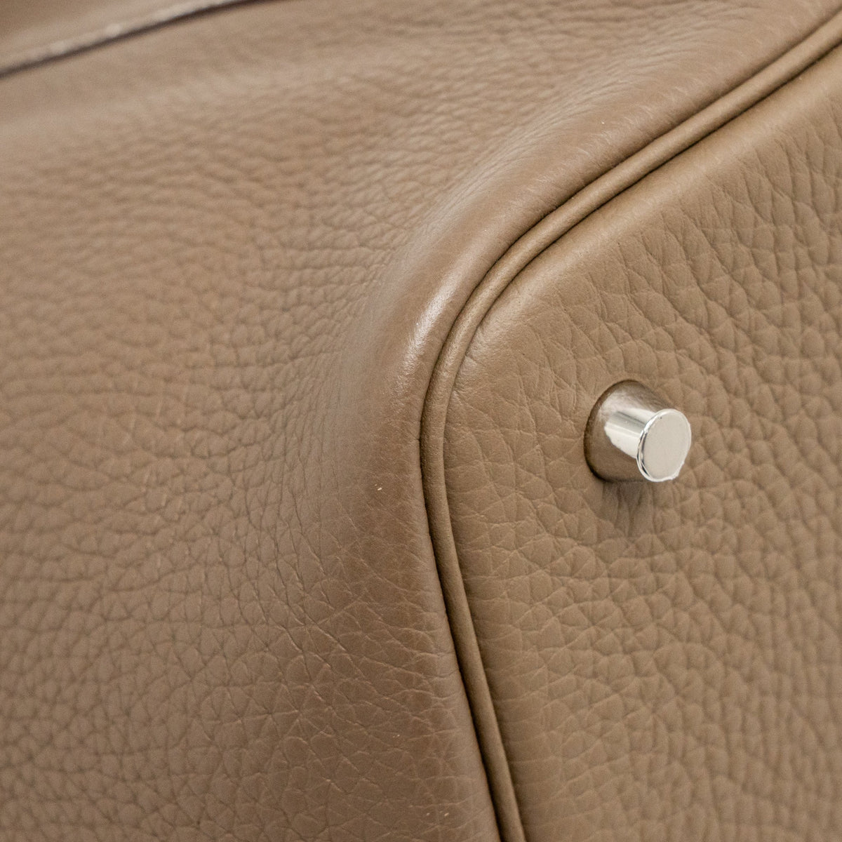 Hermes picotin 22 lock bag clemence etoupe SHW
