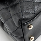 CHANEL SMALL COCO HANDLE CAVIAR BLACK LGHW (MICROCHIP)