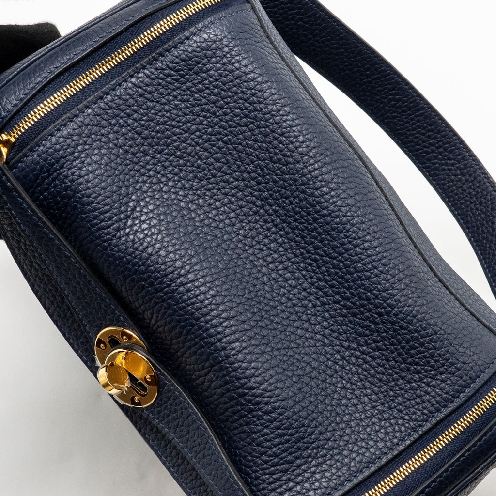 Hermes Lindy 26 Clemence Blue Nuit GHW