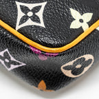 LOUIS VUITTON POCHETTE ACCESSORIES CANVAS BLACK MULTICOLOUR GHW