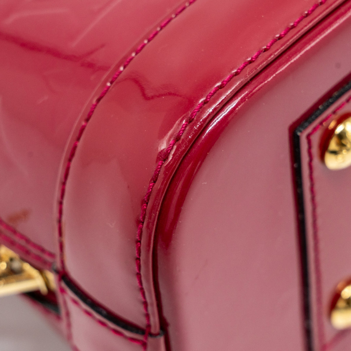 LOUIS VUITTON ALMA BB PATENT INDIAN ROSE GHW