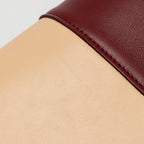 Celine Medium Frame Bag Calfskin Ruby Red / Beige GHW