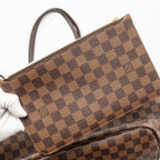 LOUIS VUITTON NEVERFULL MM DAMIER EBENE CANVAS GHW
