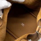Hermes Picotin 18 lock bag clemence biscuit SHW