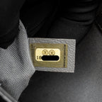 Chanel large boy bag quilted calfskin black ruthenium silver hardware