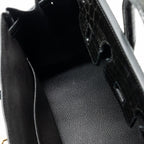 HERMES BIRKIN 25 SHINY CROCODILE NILOTICUS 88 GRAPHITE GHW