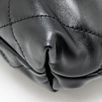 CHANEL MINI 22 BAG CALFSKIN BLACK GHW (MICROCHIP)