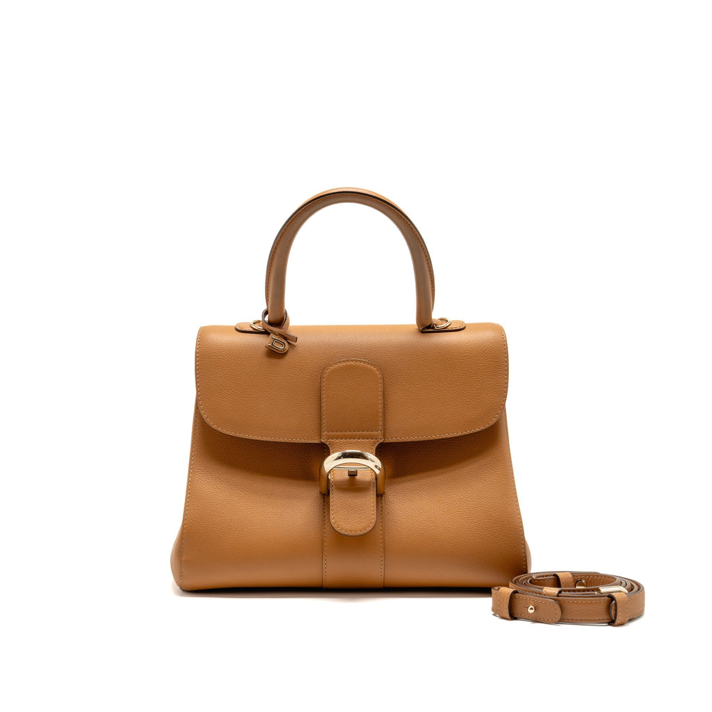 Delvaux Brilliant MM Calfskin Caramel LGHW