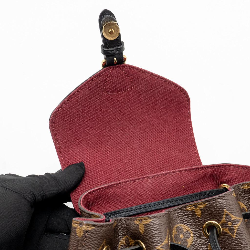Louis Vuitton Montsouris BB Backpack Monogram Canvas BLACK GHW