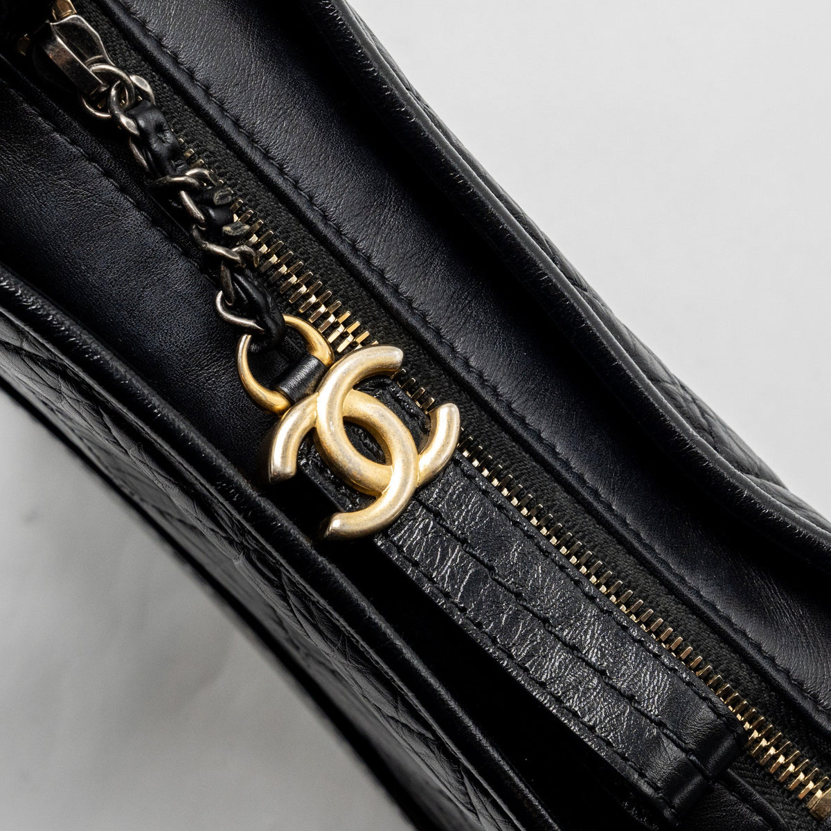 CHANEL SMALL GABRIELLE HOBO BAG CALFSKIN BLACK MULTICOLOUR HARDWARE