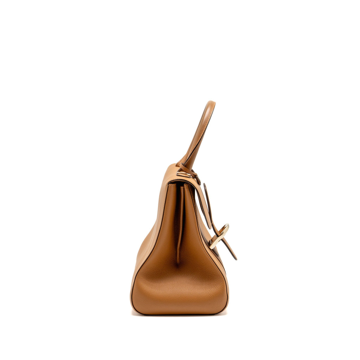 Delvaux Brilliant MM Calfskin Caramel LGHW