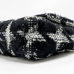Chanel Small 19 Bag Houndstooth Tweed Black/White Multicolour Hardware