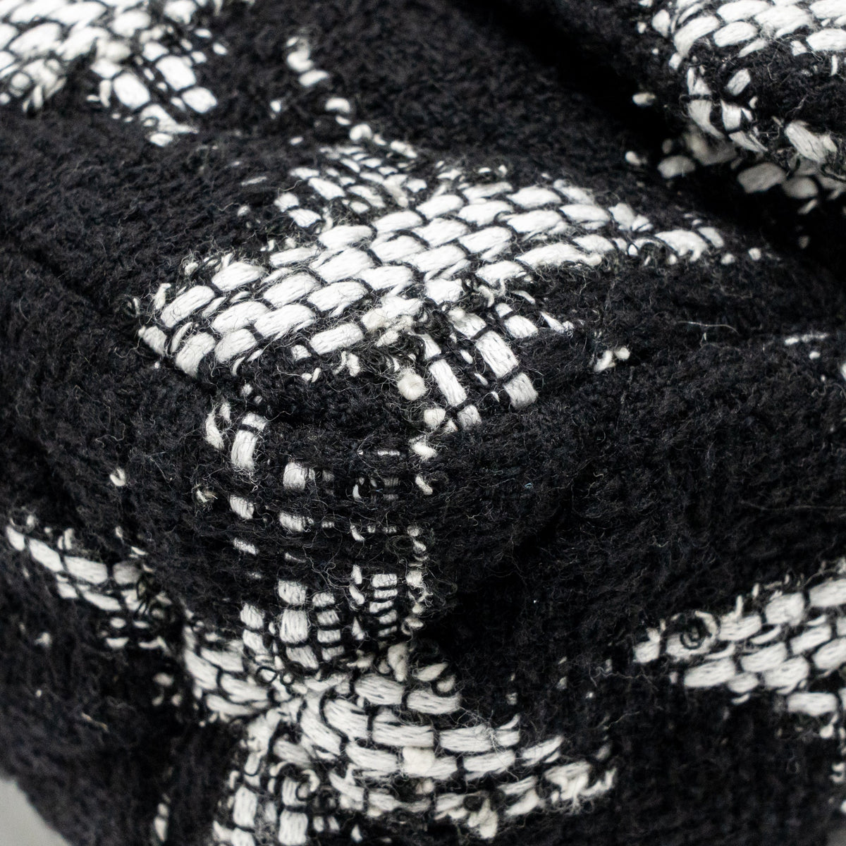 Chanel Small 19 Bag Houndstooth Tweed Black/White Multicolour Hardware