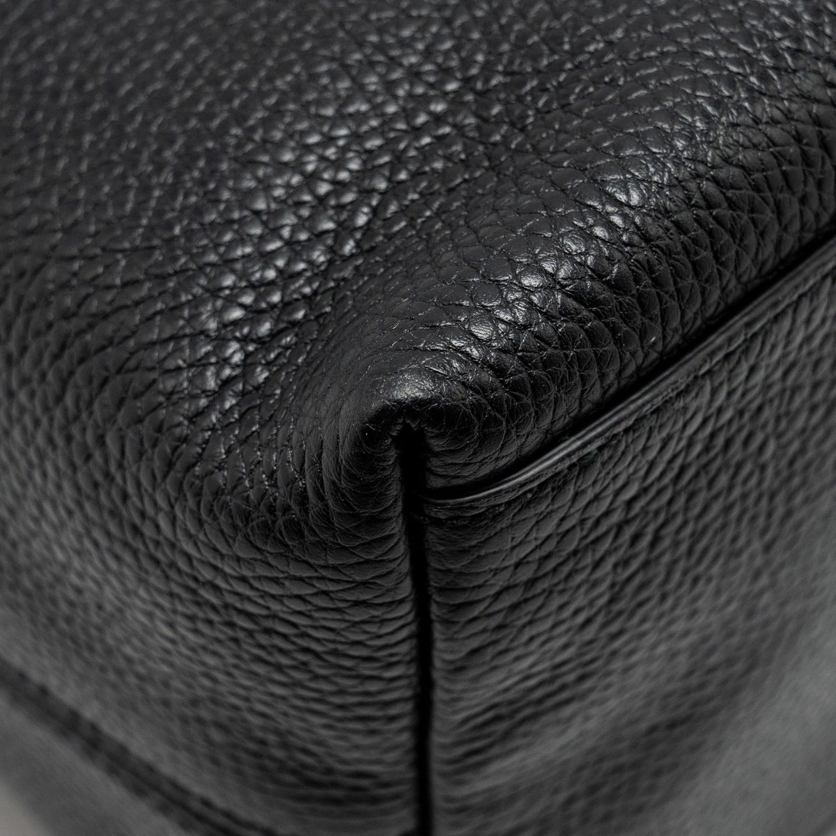 GUCCI INTERLOCKING G SOHO TOTE BAG CALFSKIN BLACK GHW