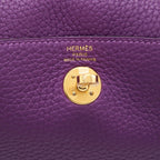 HERMES MINI LINDY CLEMENCE P9 ANEMONE GHW