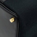 HERMES CARGO PICOTIN 18 LOCK BAG SWIFT / TOILE CANVAS BLACK GHW