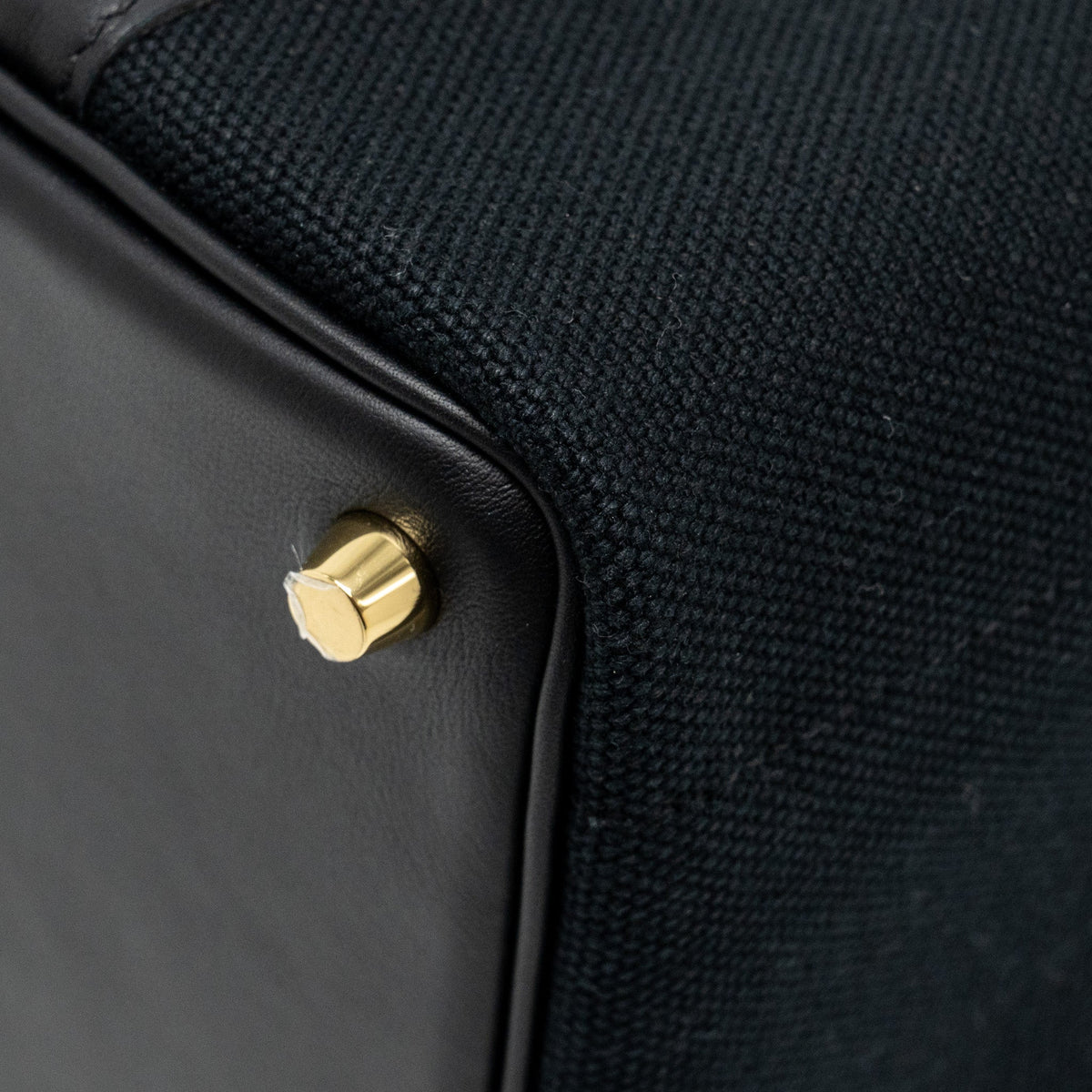 HERMES CARGO PICOTIN 18 LOCK BAG SWIFT / TOILE CANVAS BLACK GHW