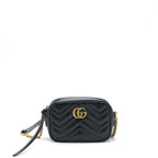 GUCCI MARMONT CAMERA BAG BLACK GHW