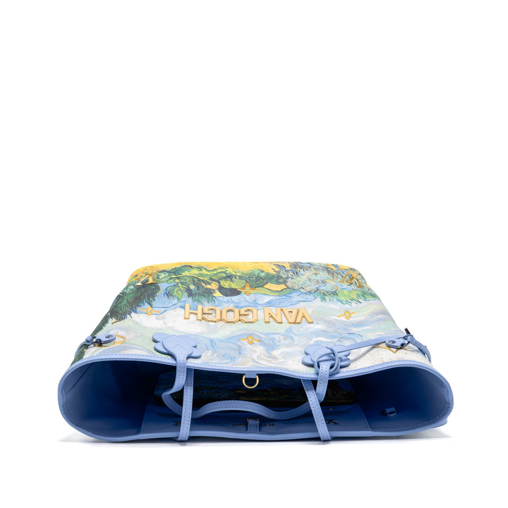 Louis Vuitton Jeff Koons Van Gogh Neverfull MM Bag Monogram Canvas/Calfskin Blue Multicolour Hardware