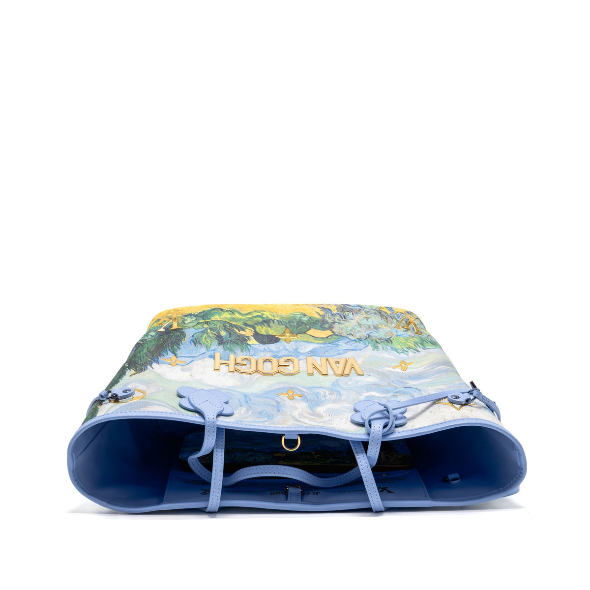 Louis Vuitton Jeff Koons Van Gogh Neverfull MM Bag Monogram Canvas/Calfskin Blue Multicolour Hardware