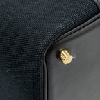 Hermes Cargo Picotin 18 Lock Bag Swift / Toile Canvas Black GHW