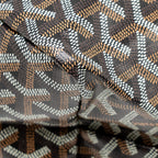 GOYARD SAINT LOUIS PM TOTE GOYARDINE CANVAS/CALFSKIN BLACK SHW