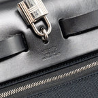 Hermes Herbag 31 zip bag canvas/ hunter leather black SHW