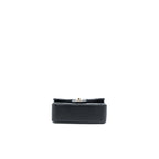 CHANEL CLASSIC MINI RECTANGULAR FLAP BAG LAMBSKIN BLACK LGHW (MICROCHIP)