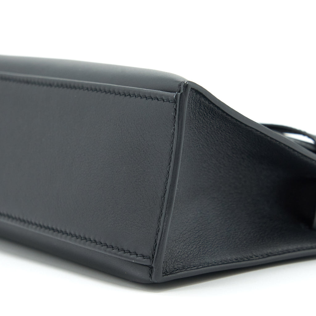 Hermes Kelly Pochette Swift Black SHW