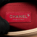 CHANEL SMALL GABRIELLE HOBO BAG AGED CALFSKIN BEIGE/BLACK MULTICOLOUR HARDWARE