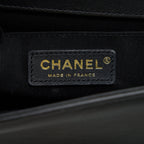 CHANEL MEDIUM BOY BLACK LAMBSKIN GHW