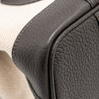Hermes Neo Garden Party 23 CANVAS/NEGONDA ECRU-BEIGE/EBENE SHW