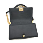 CHANEL MEDIUM BOY BLACK LAMBSKIN GHW