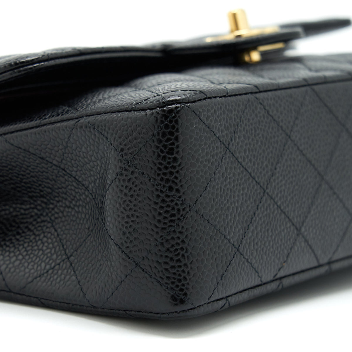 CHANEL SMALL CLASSIC DOUBLE FLAP CAVIAR BLACK GHW