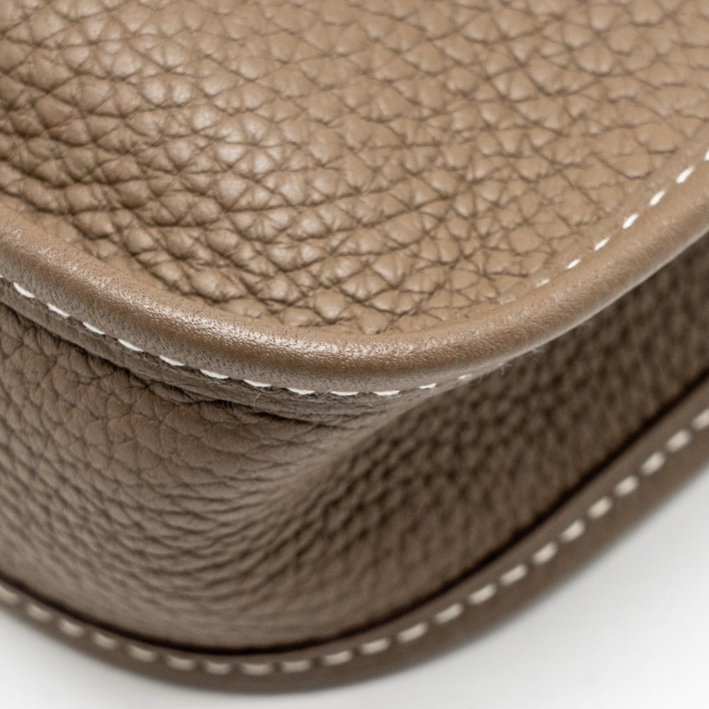 Hermes Mini Evelyne Clemence Etoupe SHW