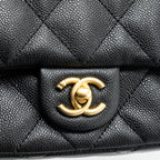 CHANEL 23P COCO LOVE FLAP BAG CAVIAR BLACK GHW(MICROCHIP)
