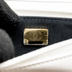 CHANEL GIANT CHAIN CLASSIC WALLET ON CHAIN LAMBSKIN WHITE MULTICOLOUR HARDWARE (MICROCHIP)