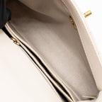 Chanel Small Coco Handle Chevron Aged Calfskin ivory GHW
