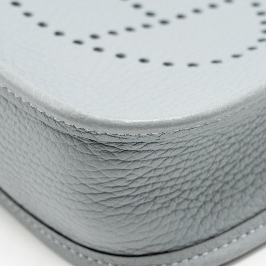 Hermes Mini Evelyne Clemence Gris Pantin LGHW