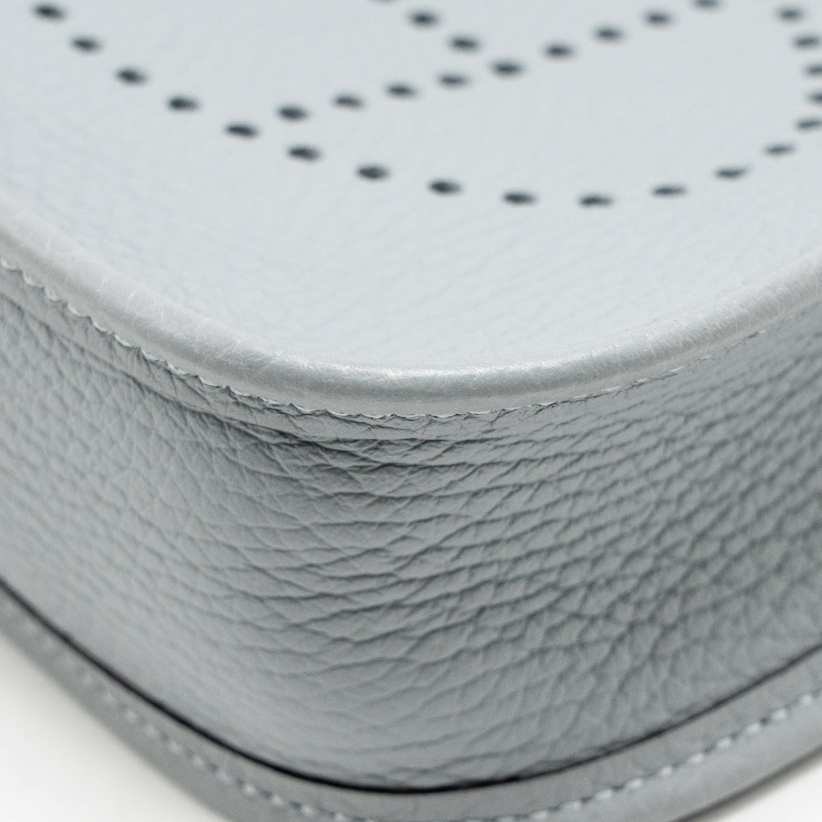 Hermes Mini Evelyne Clemence Gris Pantin LGHW