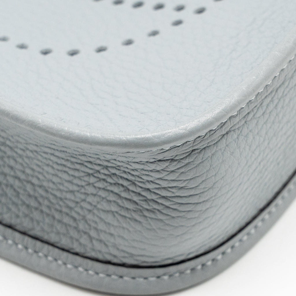 Hermes Mini Evelyne Clemence Gris Pantin LGHW