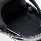 CHANEL 24C MINI 31 CLUTCH WITH CHAIN SHINY CALFSKIN BLACK LGHW (MICROCHIP)