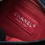 CHANEL SMALL GABRIELLE HOBO BAG CALFSKIN BLUE / BLACK MULTICOLOR HARDWARE