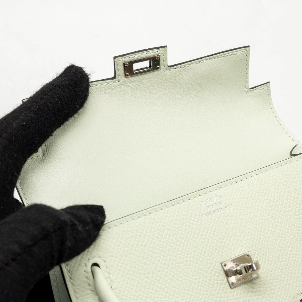 Hermes Kellydole / Kelly Dole picto epsom vert fizz/ nata/ rose Texas / vert jade SHW